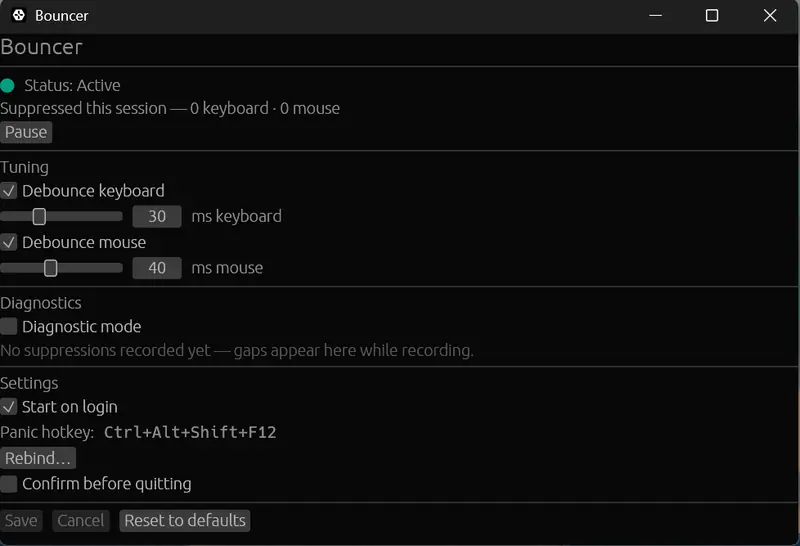 BOUNCER — systems project screenshot